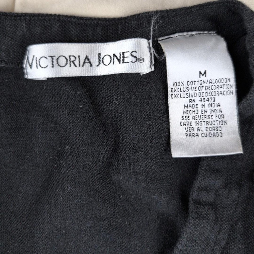 Vintage 1980s Embroidered‎ Vest Jungle Beaded Floral Size M Victoria Jones - Picture 4 of 4